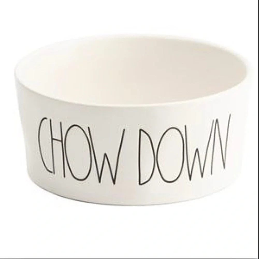 NWOT Rae Dunn Chow Down Dog or Cat Pet Bowl